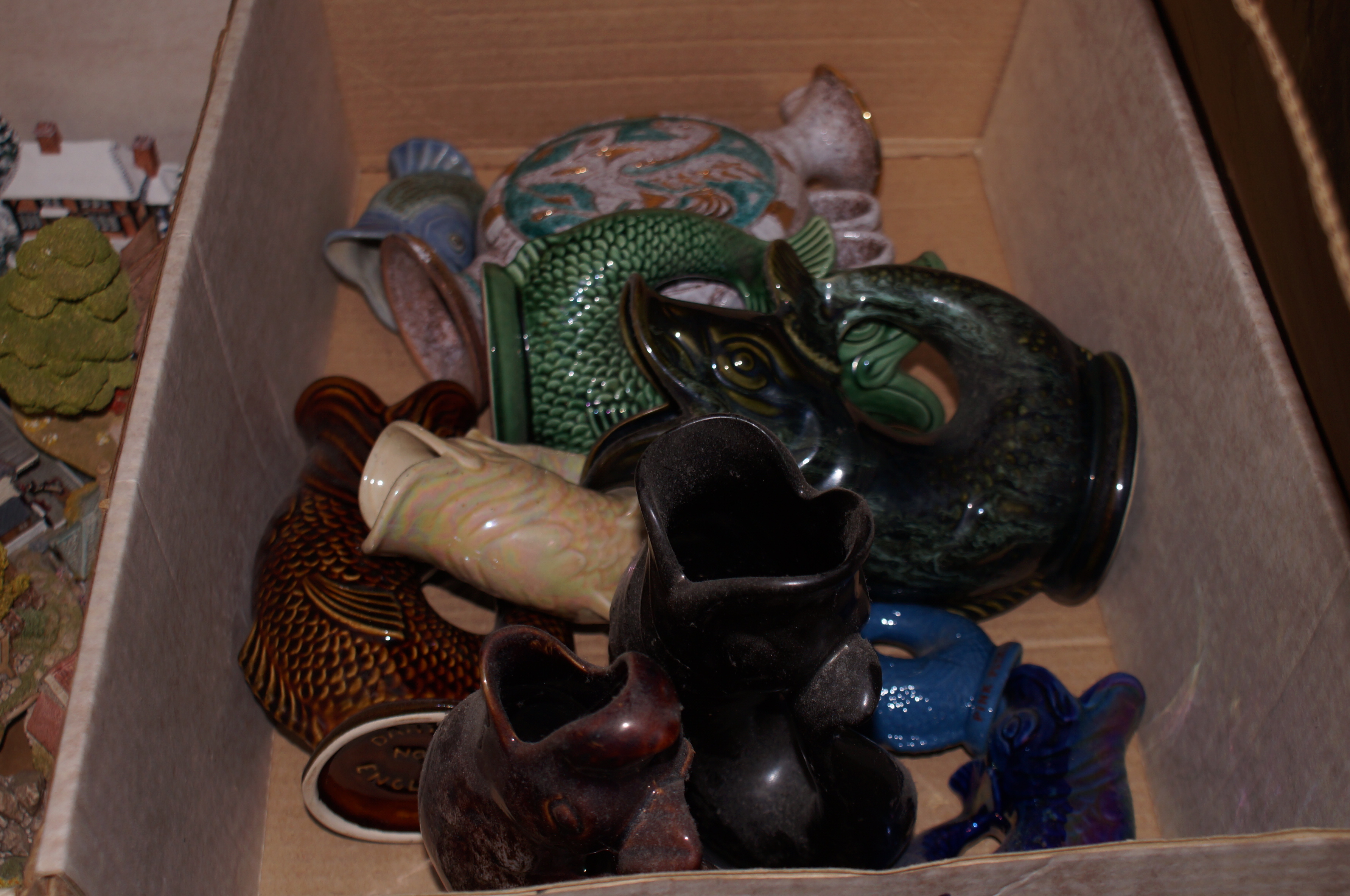 A box of Sylvac fish and others