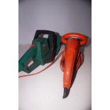 2 Electric hedge trimmers