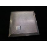 Silver art deco compact square with Birmingham hal