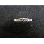 9ct White Gold Half Eternity Ring set with White S