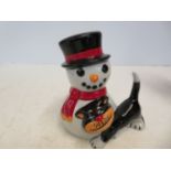 Lorna Bailey Snowman cat