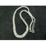 Silver necklace, weight - 71 grams