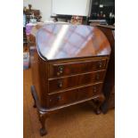 A Veneered Mahogany Writing Bureau