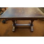 Oak Extended Dinning Table