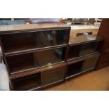 2 Minty Library shelves with Glass Sliding doors