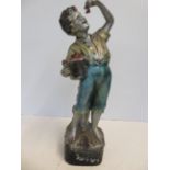 A Chalk figure of a boy 47cm