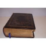 Victorian Imperial family Bible containing the old