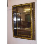 Italian mirror back 3 shelf wall cabinet 45x64cm