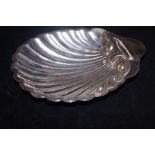 Silver shell, butter dish