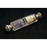 A Victorian double ended scent bottle