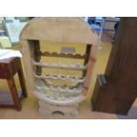 Mexican pine wine rack. 109cm