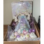 A box of Easter decorations