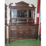 A large late Victorian mirror back sideboard.