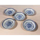 Five antique Chinese sauce dishes