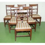 Six Elm chairs early 20th century.