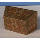 An antique Kashmir lacquered and decorated lidded box