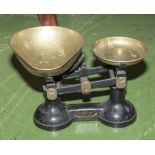 A pair of vintage weigh scales