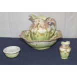 A Victorian jug and bowl wash set