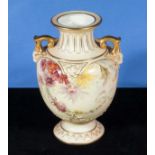 A Royal Worcester blush ivory vase, 9" tall