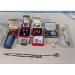 A box of costume jewellery