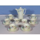 A Crown Devon 'Modane' coffee set