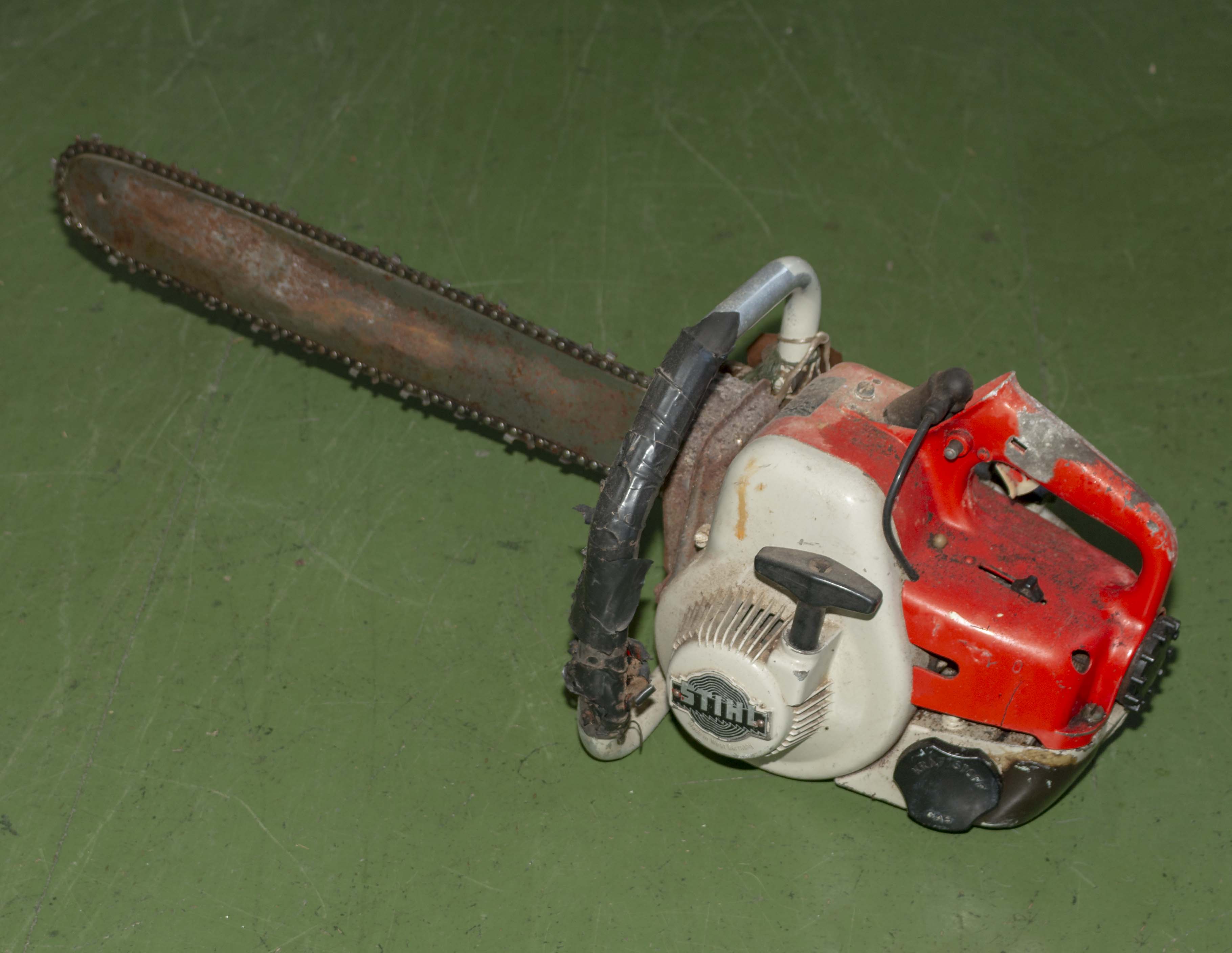 A 1950s Stihl chainsaw