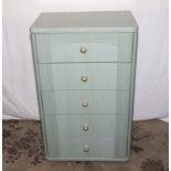 A chest of five drawers