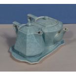 A vintage teapot and hot water pot set