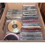 A box containing CD's