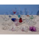 A collection of glass ware