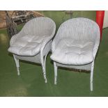 Two Lloyd Loom chairs