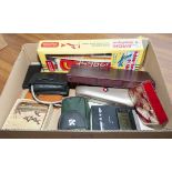 A box containing collectable items