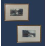 A pair of framed pictures of Derwentwater