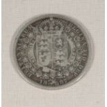 An 1887 silver half crown