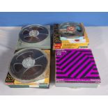 A number of reel to reel tapes
