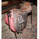 A saddle and stand