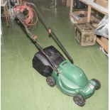 A Qualcast electric lawn mower