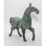 Tang Dynasty bronze Horse in motion, no test cert. 40cm tall