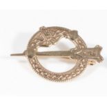 A 9ct gold Celtic brooch