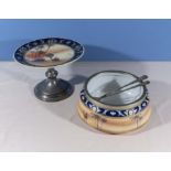 A Noritake cake stand, bowl and servers