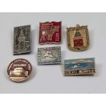 Six Vintage USSR badges