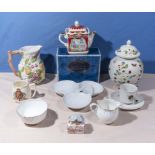 A selection of china tea ware