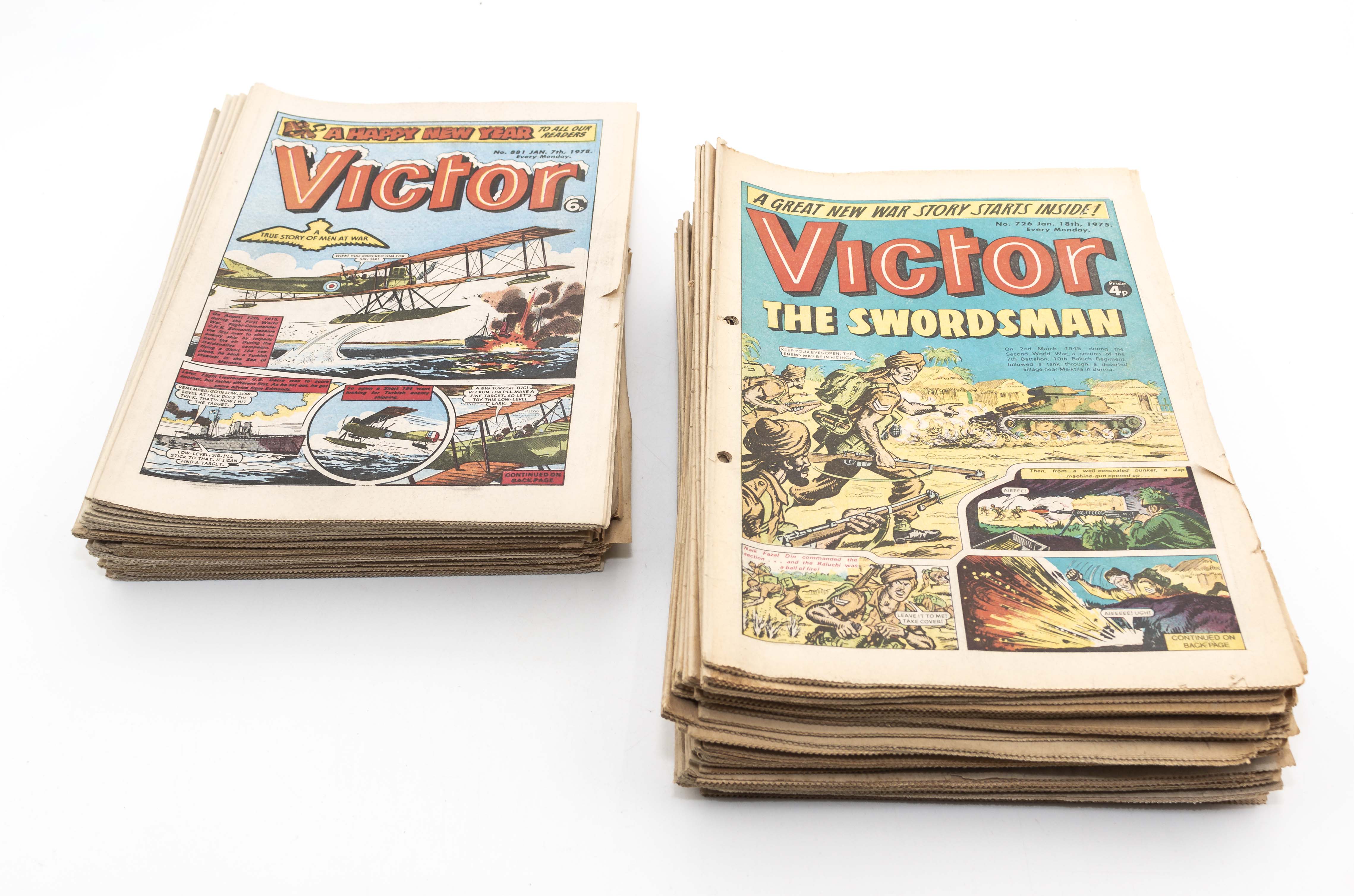 65 vintage Victor comics 1975/76/77/78/79