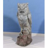 A garden owl ornament
