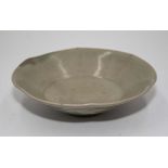 Ming Dynasty Celadon glazed bowl, 18cm diameter