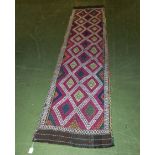 A Suzni Kilim runner, 310cm x 70cm