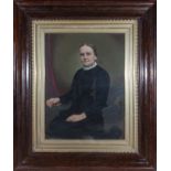 A large rosewood frame, size 88cm x 74.5cm