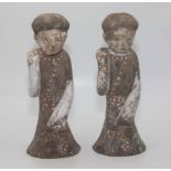 Pair of Han dynasty long sleeved Court Dancers no test cert