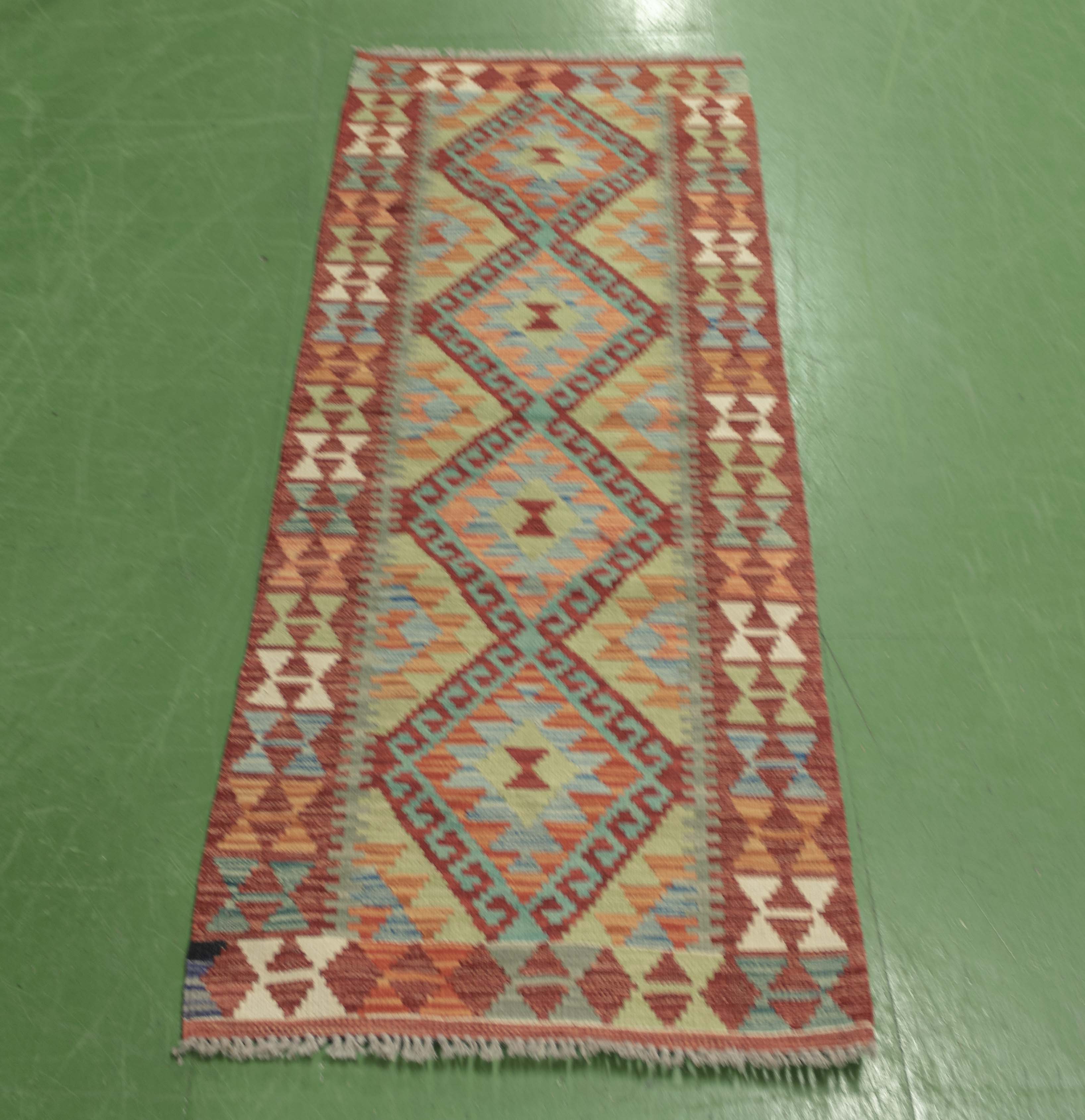 Chobi Kilim runner, size 153cm x 60cm