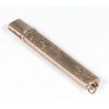 A 9ct gold pencil case, 6cm